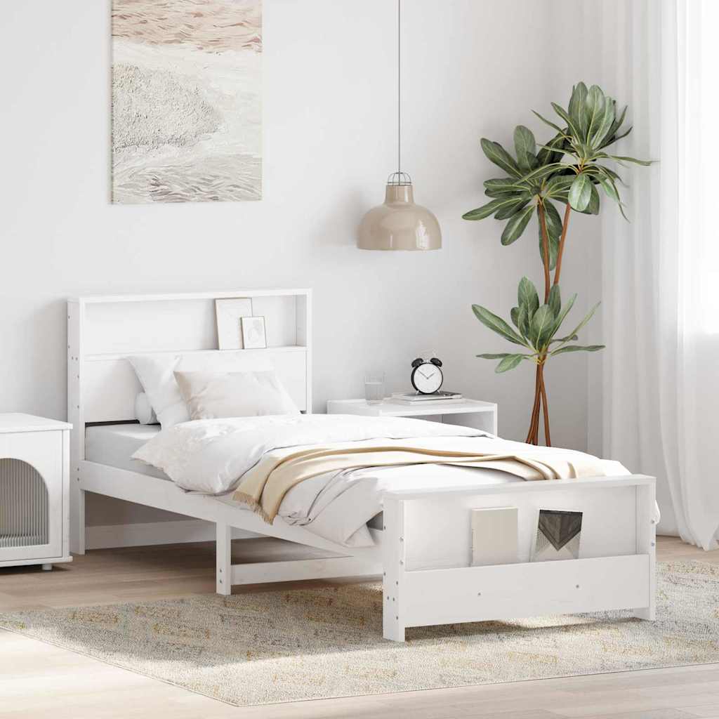 Krevetna konstrukcija Bijelo 80 x 200 cm Konstruirano drvo