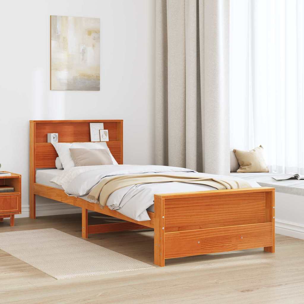Krevetna konstrukcija Vosak smeđa 80 x 200 cm Konstruirano drvo