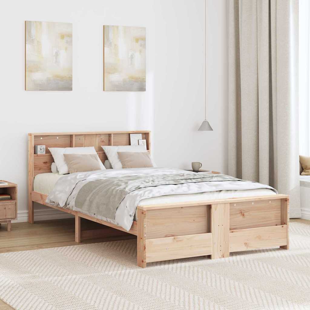 Krevetna konstrukcija Smeđa 140 x 190 cm Konstruirano drvo
