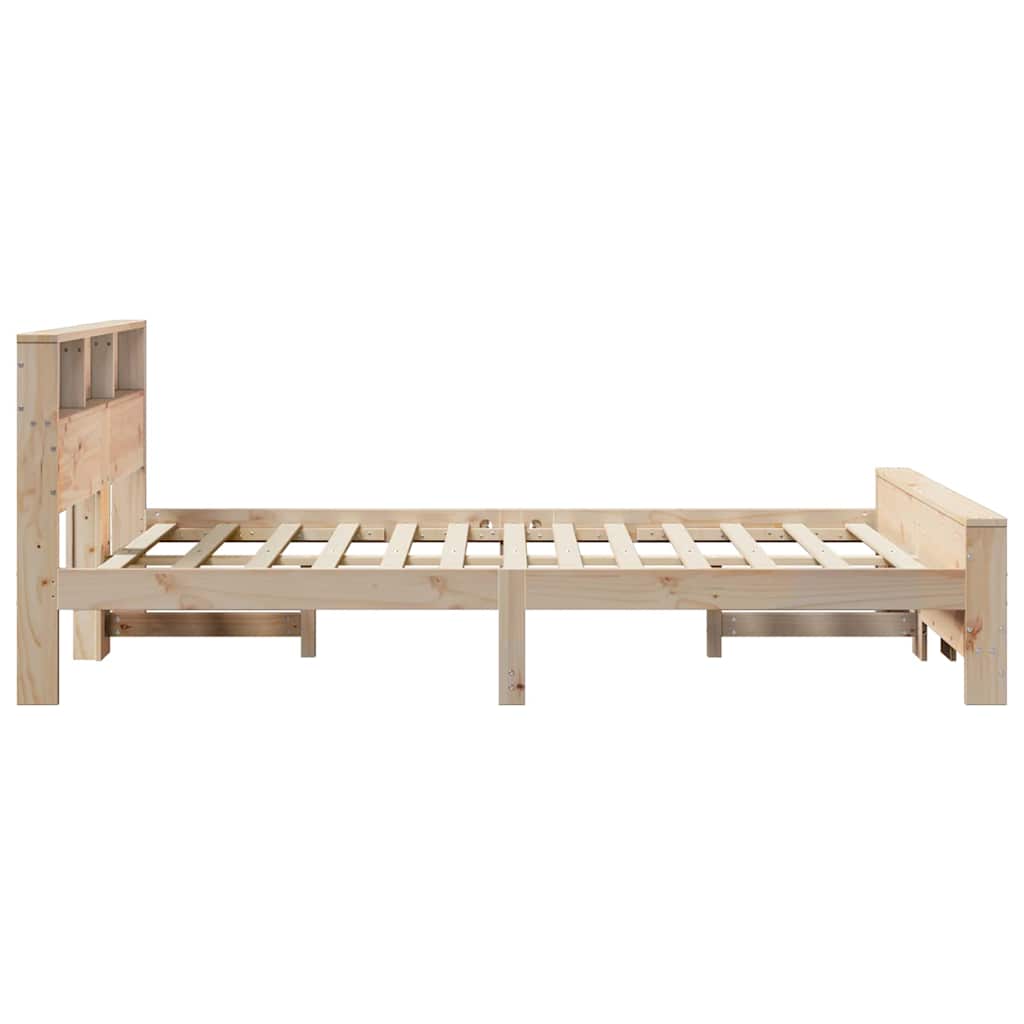 Krevetna konstrukcija Smeđa 135 x 190 cm Konstruirano drvo