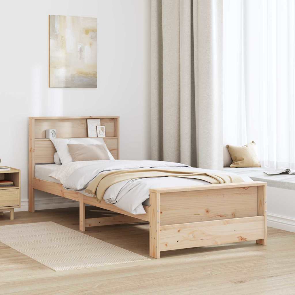 Krevetna konstrukcija Smeđa 90 x 190 cm Konstruirano drvo