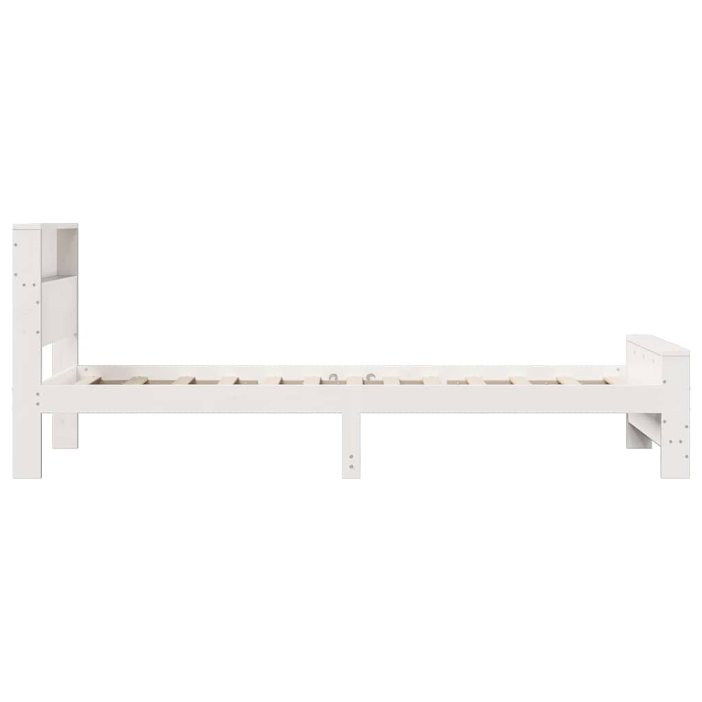 Krevetna konstrukcija Bijelo 75 x 190 cm Konstruirano drvo