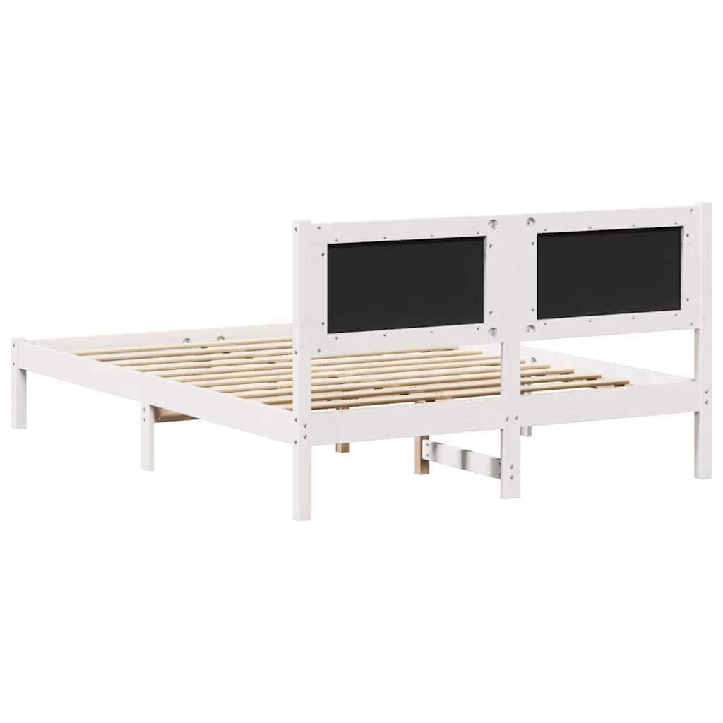 Krevetna konstrukcija s uzglavljem Svijetlo siva 140 x 190 cm