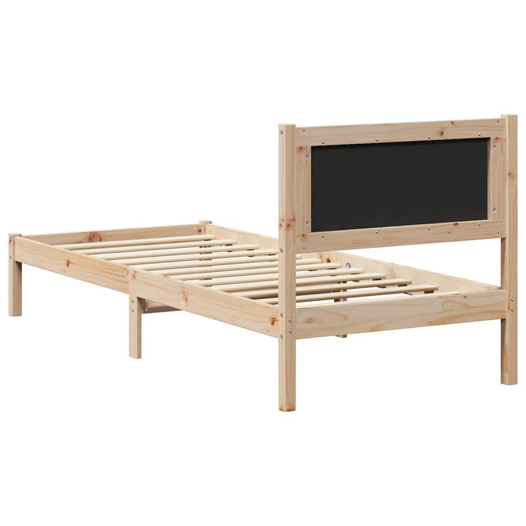 Krevetna konstrukcija Tamno siva 80 x 200 cm Čvrsto borovo drvo