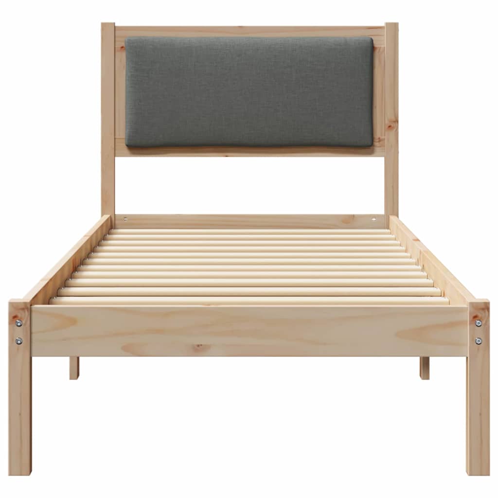 Krevetna konstrukcija Tamno siva 80 x 200 cm Čvrsto borovo drvo