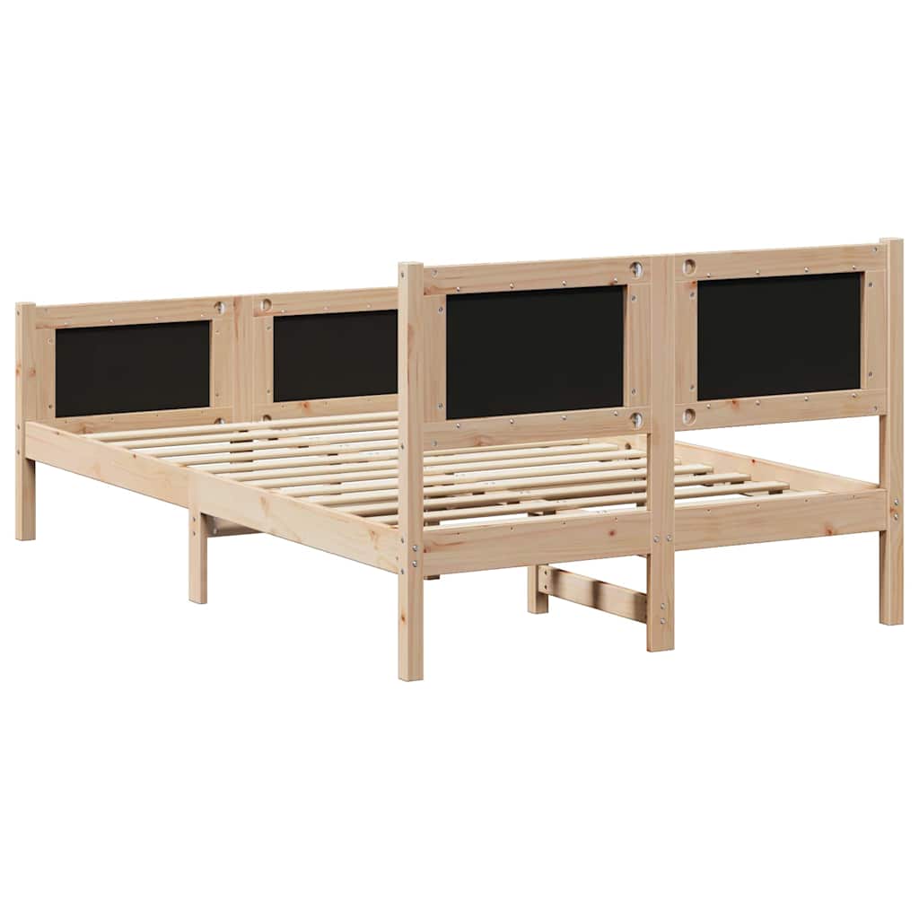 Krevetna konstrukcija s uzglavljem Crna 120 x 200 cm tkanina