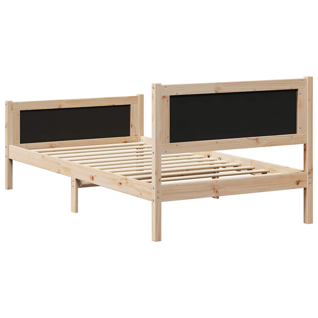 Krevetna konstrukcija s uzglavljem Svijetlo siva 100 x 200 cm