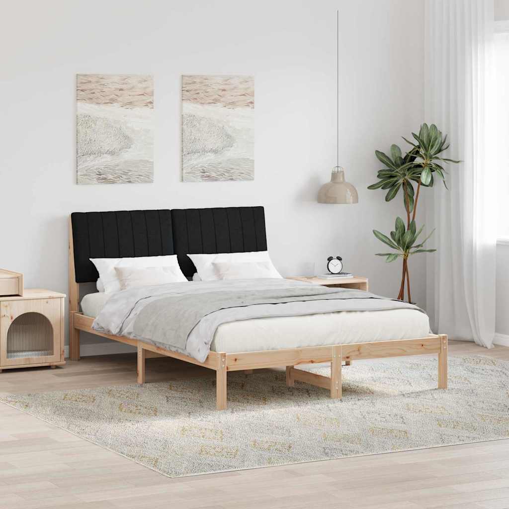 Krevetna konstrukcija Smeđa 135 x 190 cm Čvrsto borovo drvo