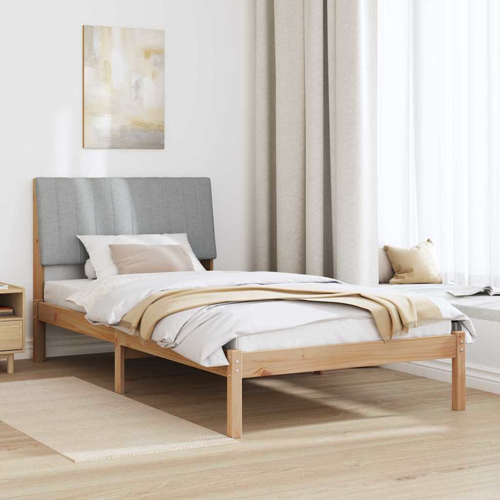 Krevetna konstrukcija Smeđa 100 x 200 cm Čvrsto borovo drvo