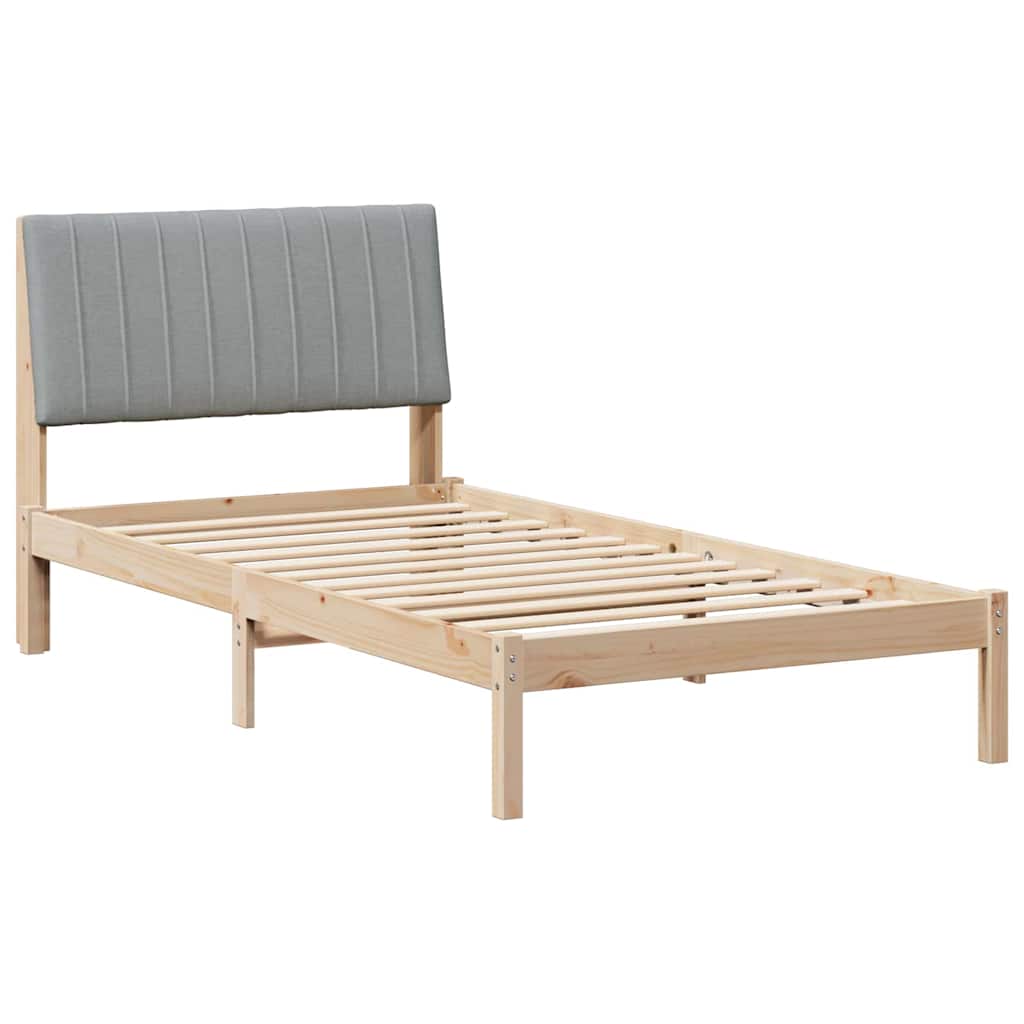 Krevetna konstrukcija Smeđa 100 x 200 cm Čvrsto borovo drvo
