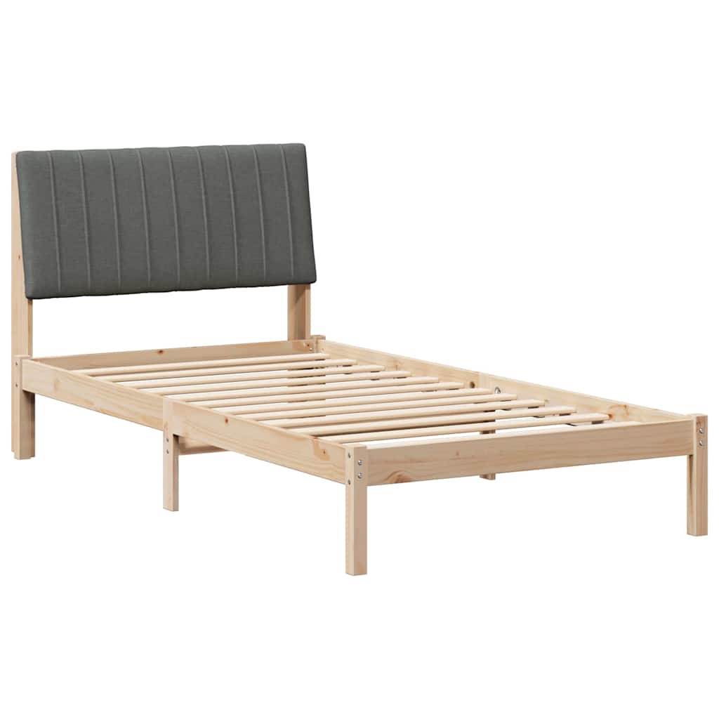 Krevetna konstrukcija Smeđa 100 x 200 cm Čvrsto borovo drvo