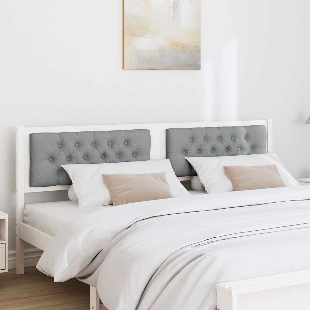 Uzglavlje Ostalo Bijela i svijetlosiva 160 cm Masivna borovina