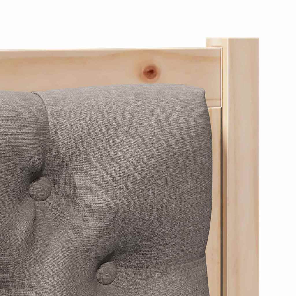 Uzglavlje Ostalo Smeđa i taupe 100 cm Masivna borovina