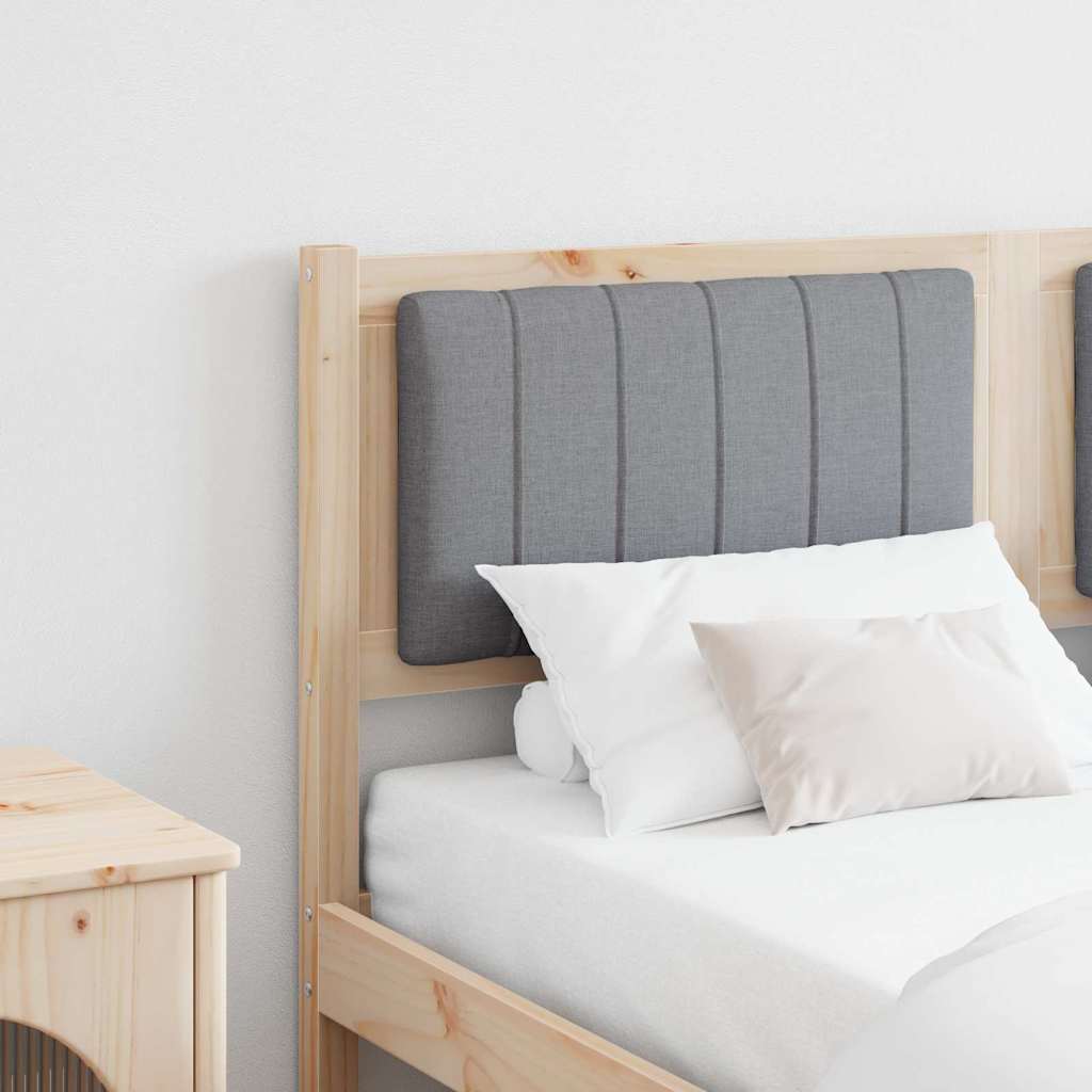 Tapecirani uzglavlje Smeđa 135 cm Čvrsto borovo drvo