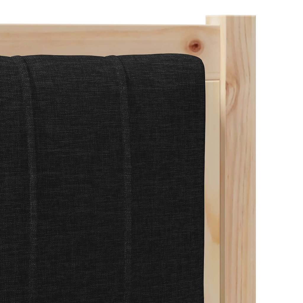 Tapecirani uzglavlje Smeđa 100 cm Čvrsto borovo drvo