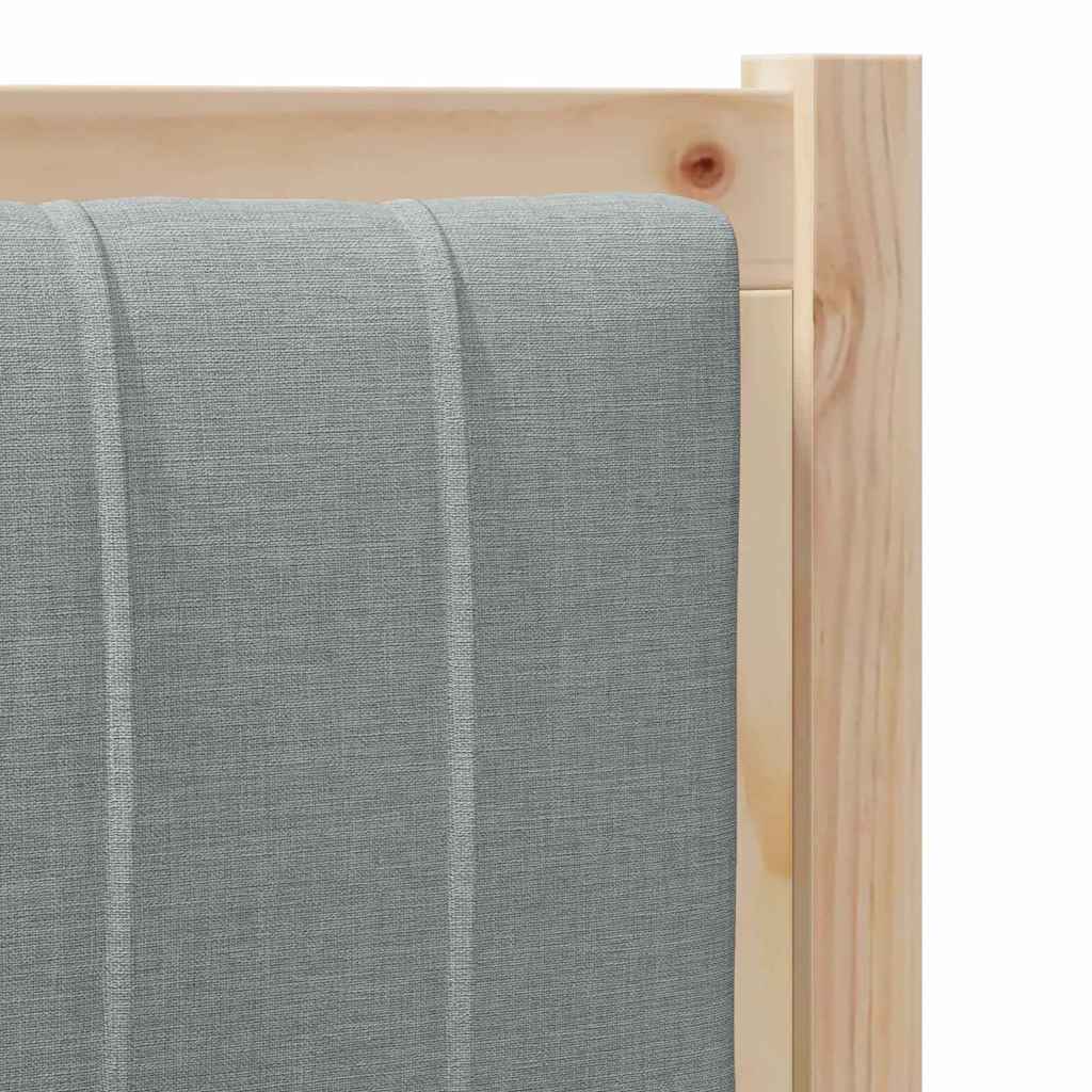 Tapecirani uzglavlje Smeđa 90 cm Čvrsto borovo drvo