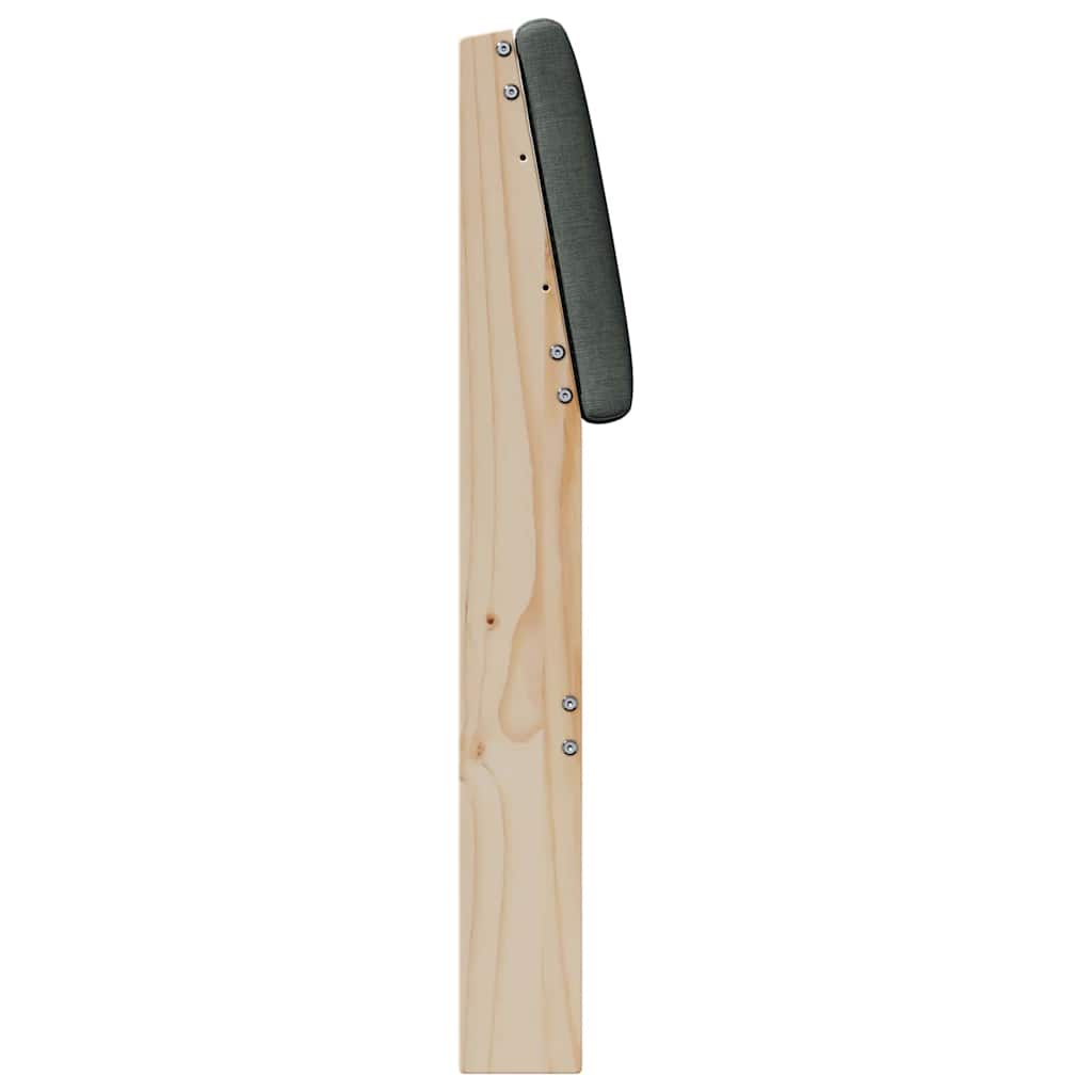 Tapecirani uzglavlje Tamno siva 200 cm Čvrsto borovo drvo