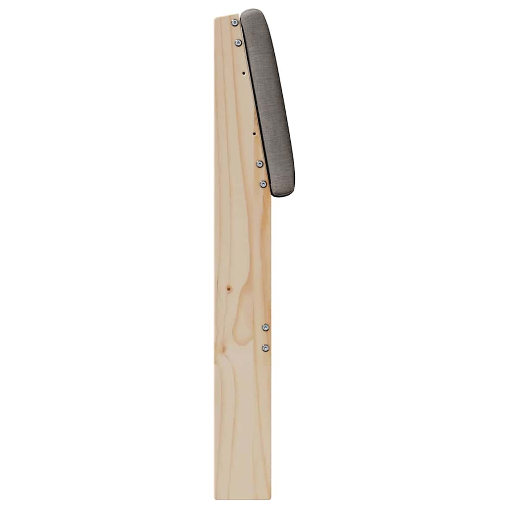 Tapecirani uzglavlje Sivo-smeđa 160 cm Čvrsto borovo drvo