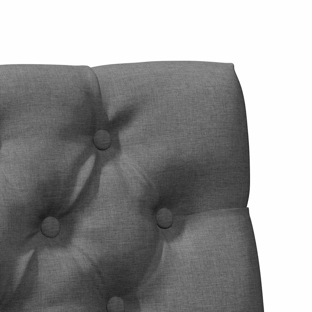 Tapecirani uzglavlje Tamno siva 80 cm Čvrsto borovo drvo