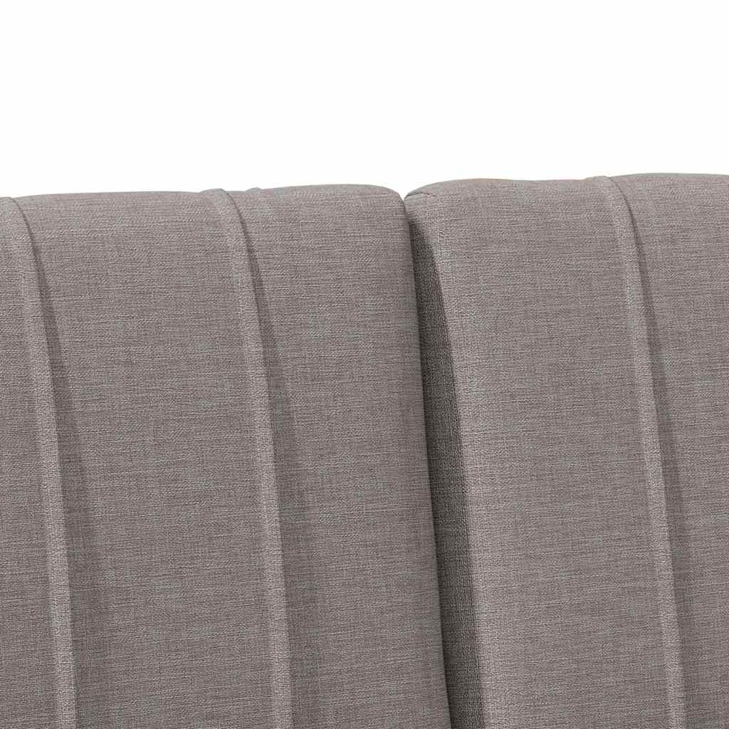Tapecirani uzglavlje Sivo-smeđa 200 cm Čvrsto borovo drvo