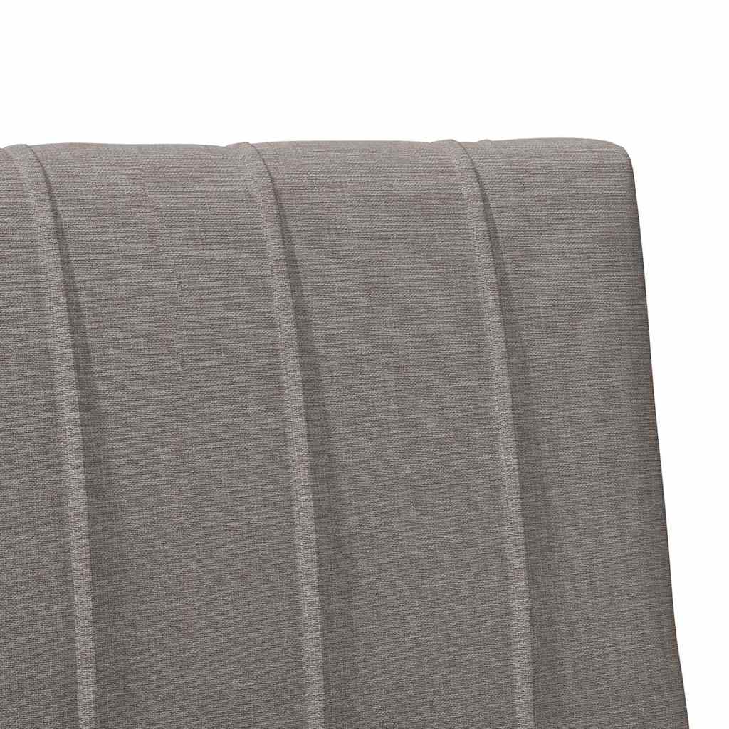 Tapecirani uzglavlje Sivo-smeđa 75 cm Čvrsto borovo drvo