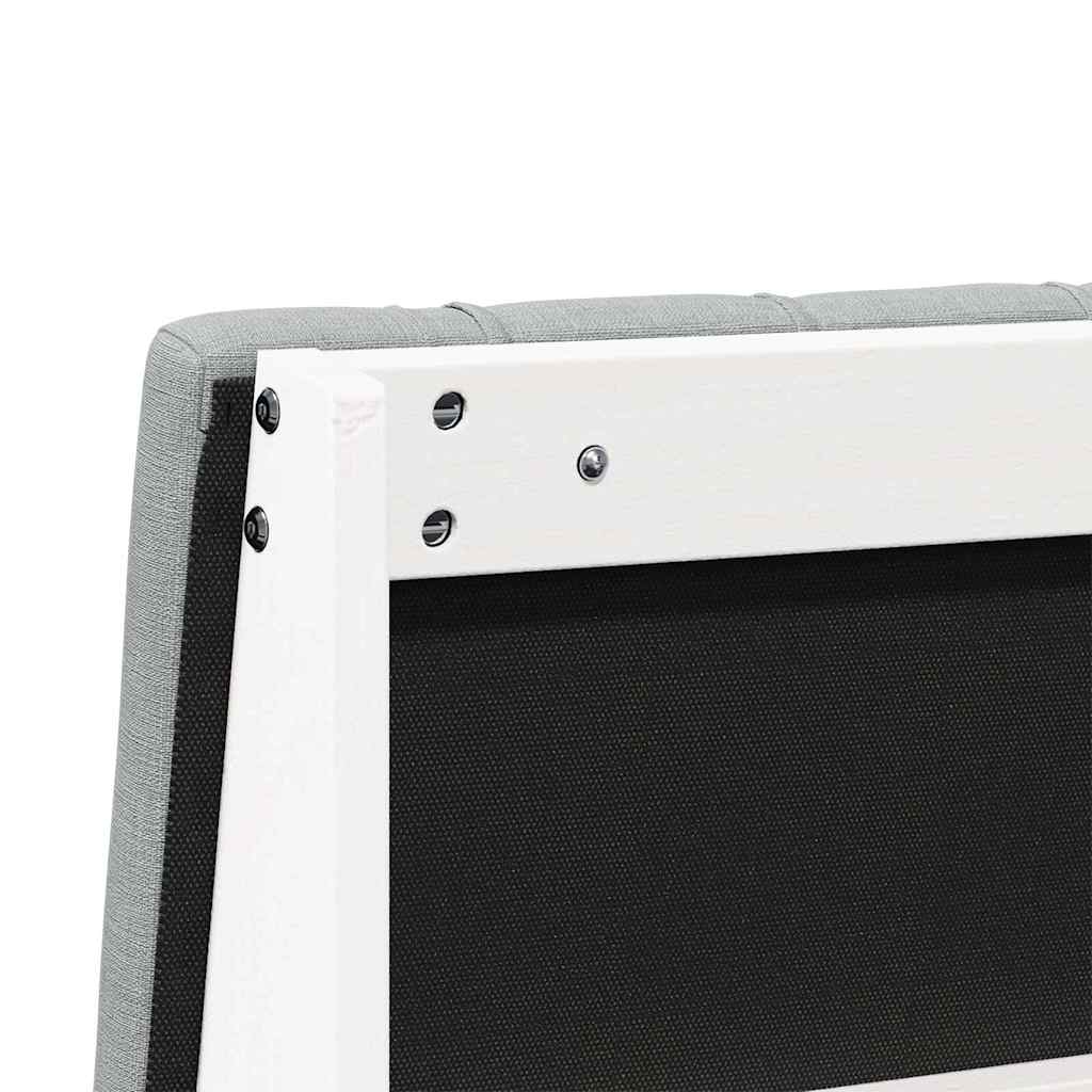 Tapecirani uzglavlje Svijetlo siva 75 cm Čvrsto borovo drvo