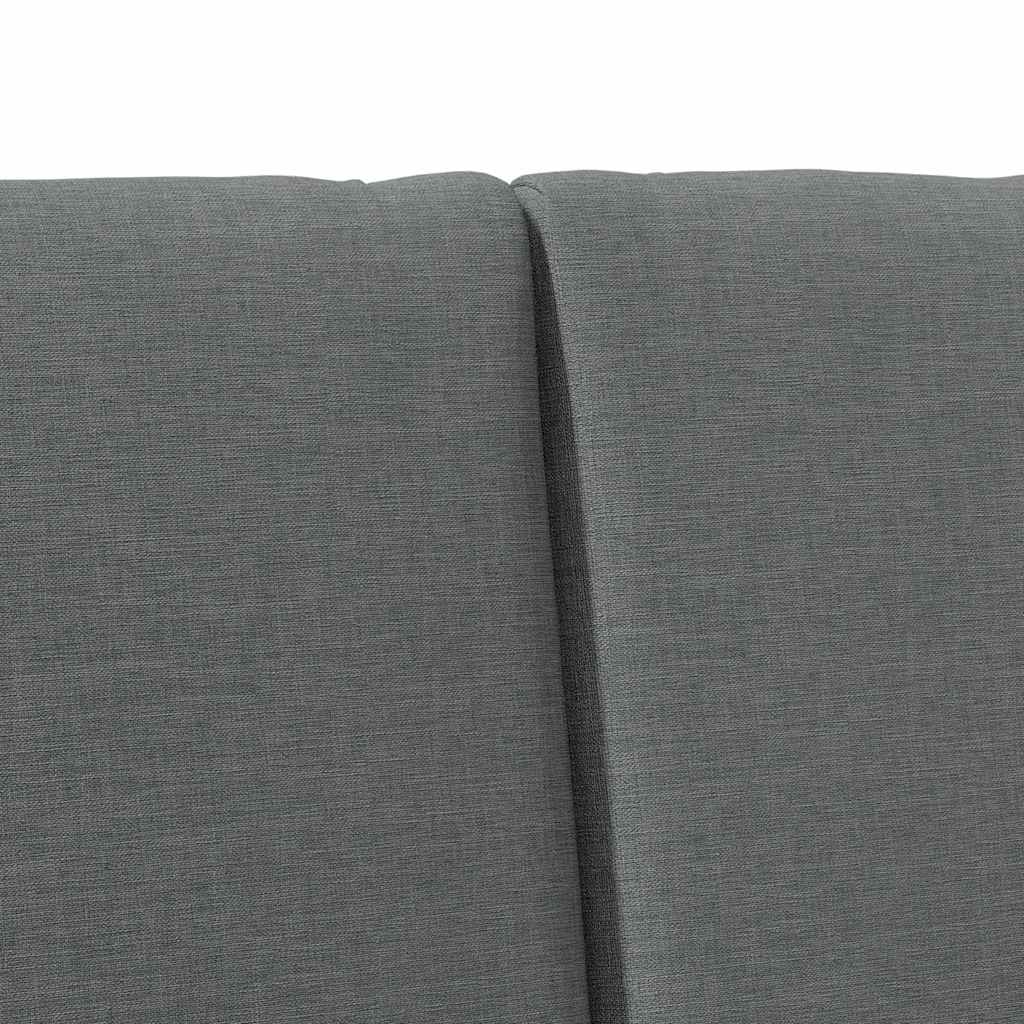Tapecirani uzglavlje Tamno siva 160 cm Čvrsto borovo drvo