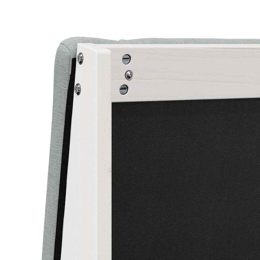 Tapecirani uzglavlje Svijetlo siva 90 cm Čvrsto borovo drvo
