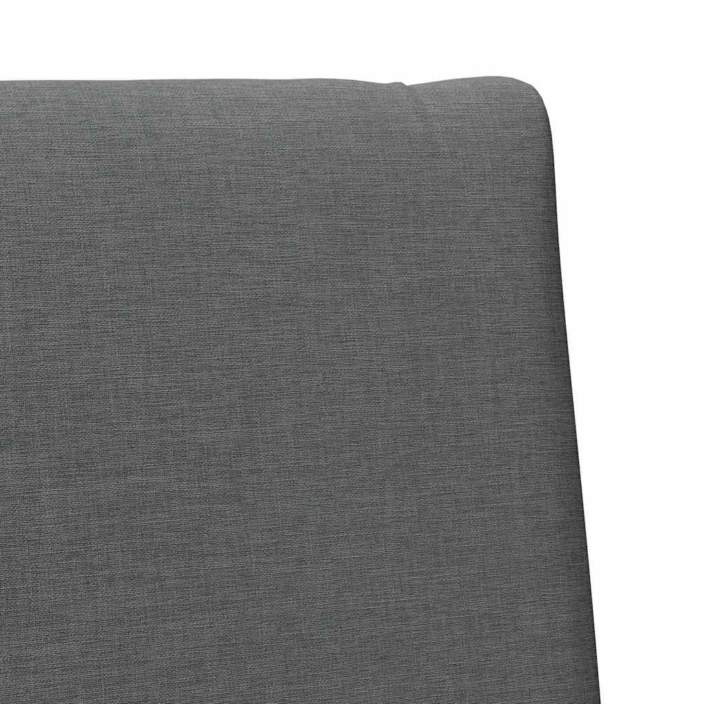 Tapecirani uzglavlje Tamno siva 80 cm Čvrsto borovo drvo