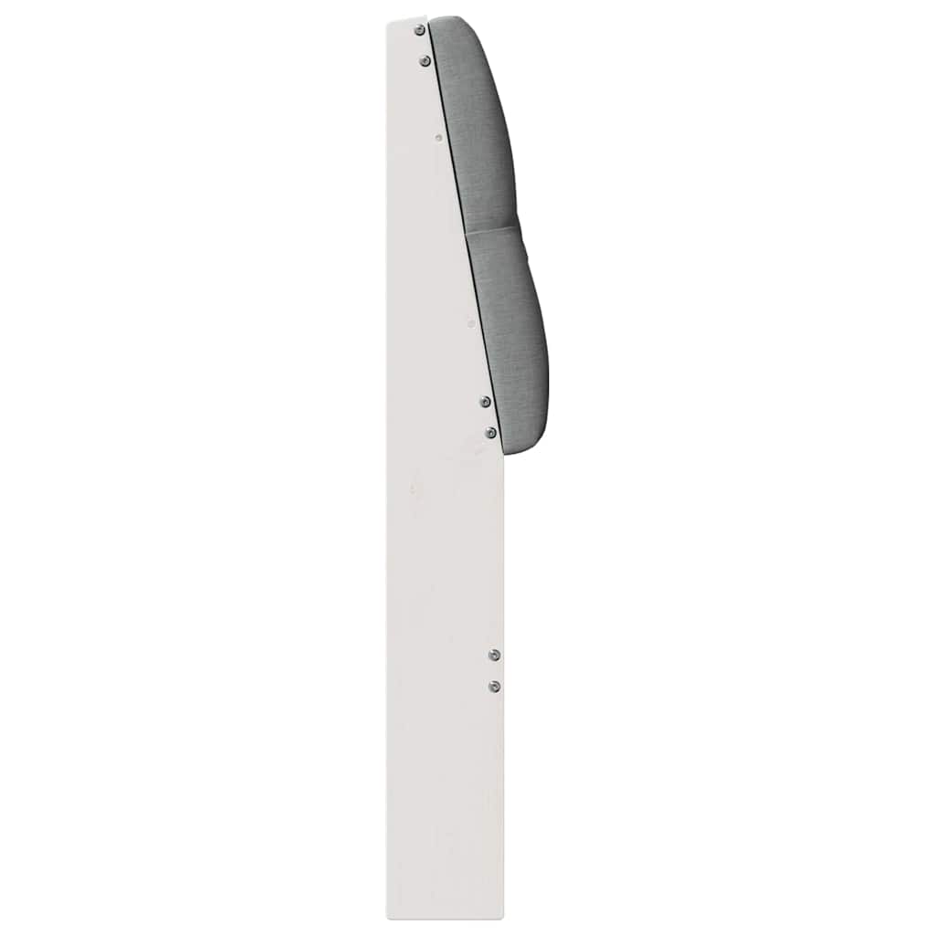 Tapecirani uzglavlje Svijetlo siva 100 cm Čvrsto borovo drvo