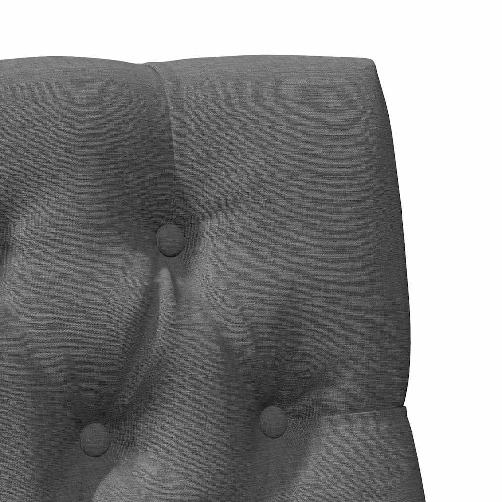 Tapecirani uzglavlje Tamno siva 80 cm Čvrsto borovo drvo