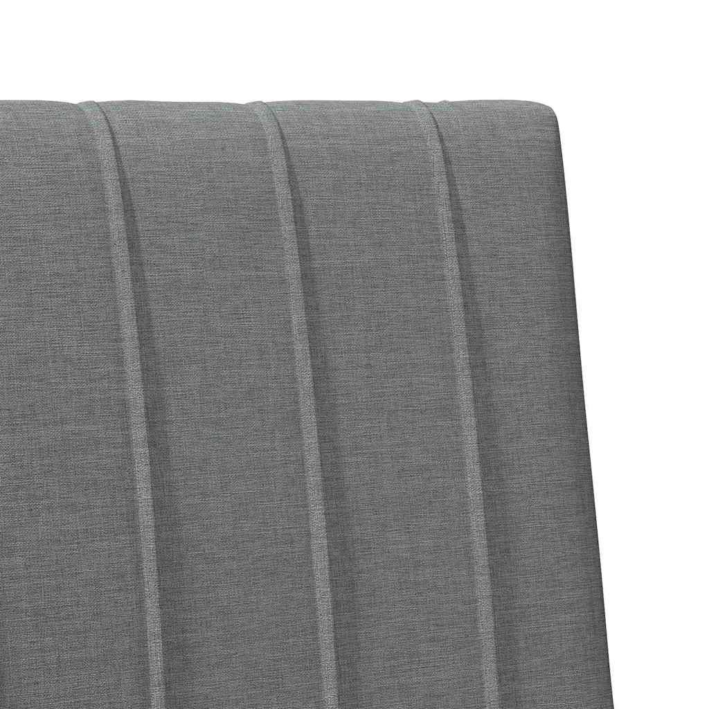Tapecirani uzglavlje Tamno siva 80 cm Čvrsto borovo drvo