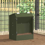 Hranilica za zečeve Maslinasto zelena 64.5 x 25.5 x 45.5 cm