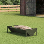 Hranilica za stoku Maslinasto zelena 108 x 50 x 28 cm