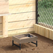 Feeder za ptice Srebrno 80 x 28 x 13.5 cm Cinkani čelik