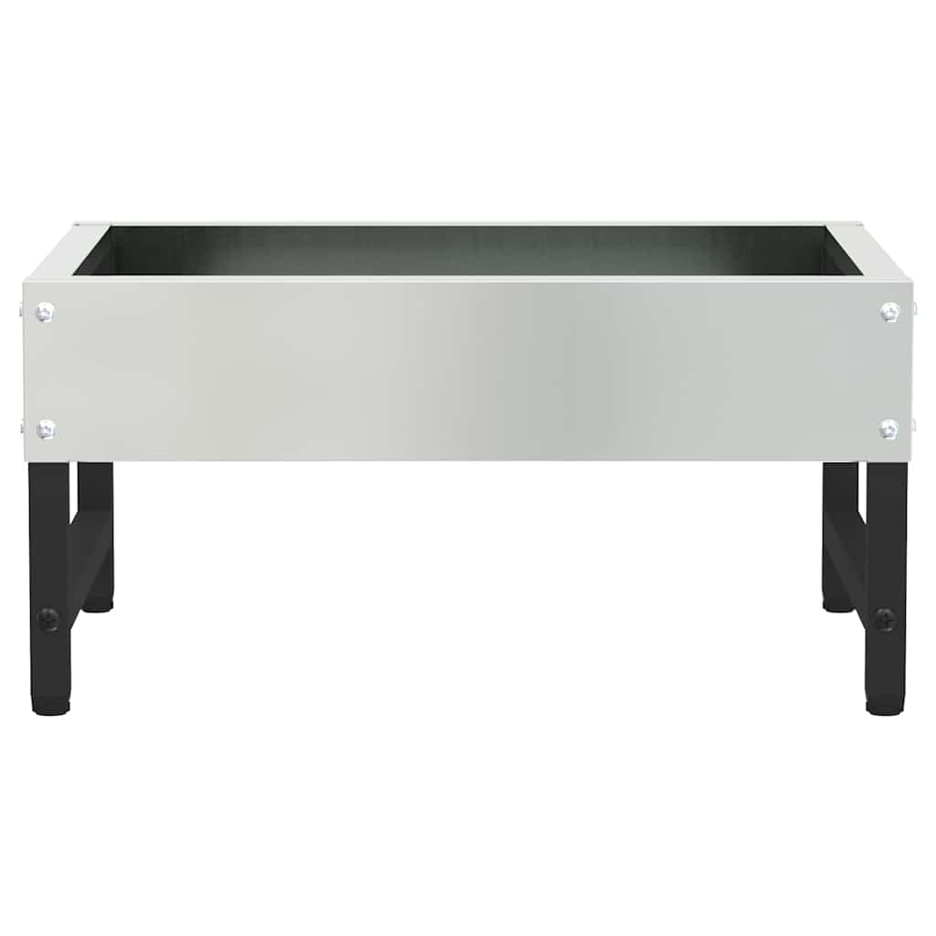 Feeder za ptice Srebrno 80 x 28 x 13.5 cm Cinkani čelik