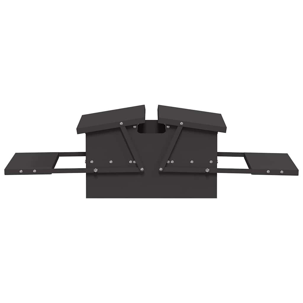 Feeder s nogom za piliće Crna 75 x 53 x 20,5 cm