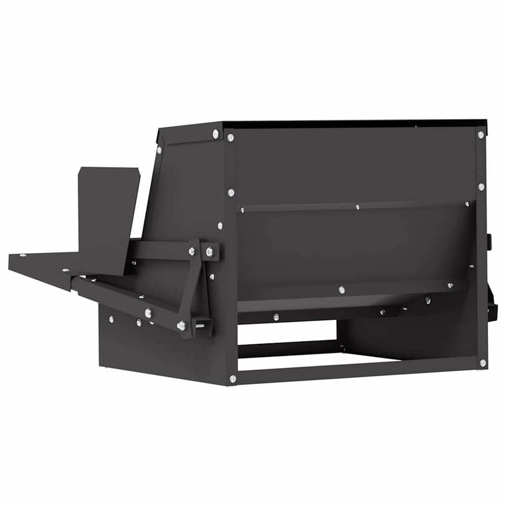 Feeder s nogom za piliće Crna 50 x 40 x 29 cm