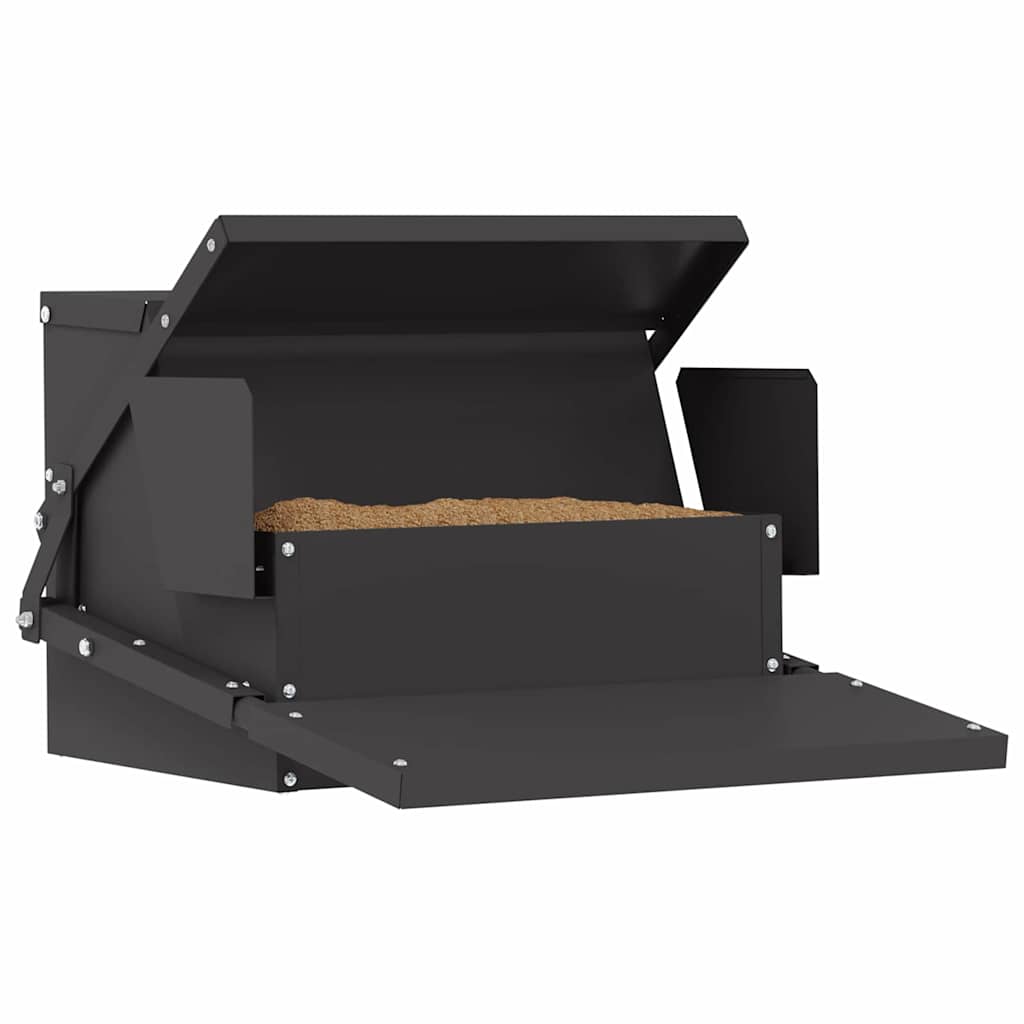 Feeder s nogom za piliće Crna 50 x 40 x 29 cm