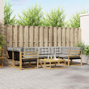 Set vanjskih sofa 7 kom. Bijela i svjetlosiva Smeđa 79 x 79 x 37 cm