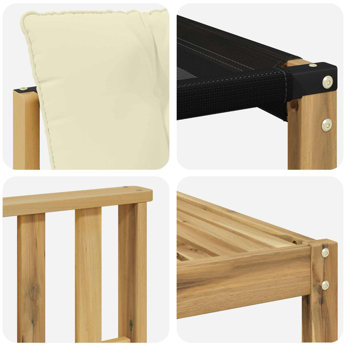 Set vanjskih sofa 8 kom. Bijela i krem