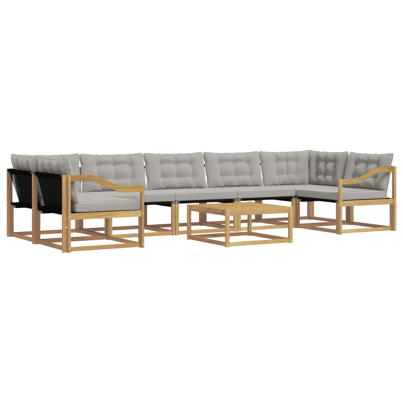 Set vanjskih sofa 8 pcs Bijela i svjetlosiva 79 x 79 x 37 cm