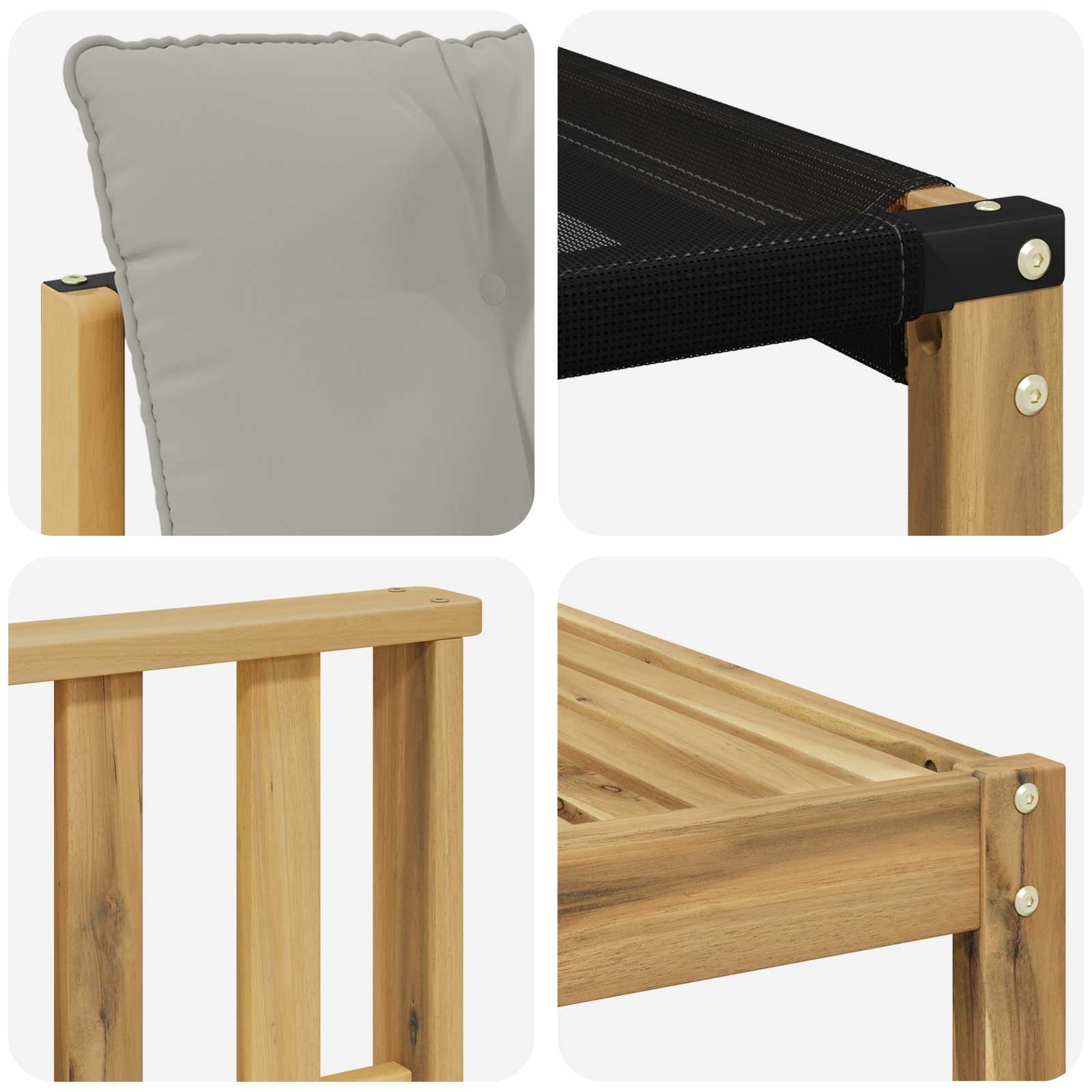 Set vanjskih sofa 5 pcs Bijela i svjetlosiva 79 x 79 x 37 cm