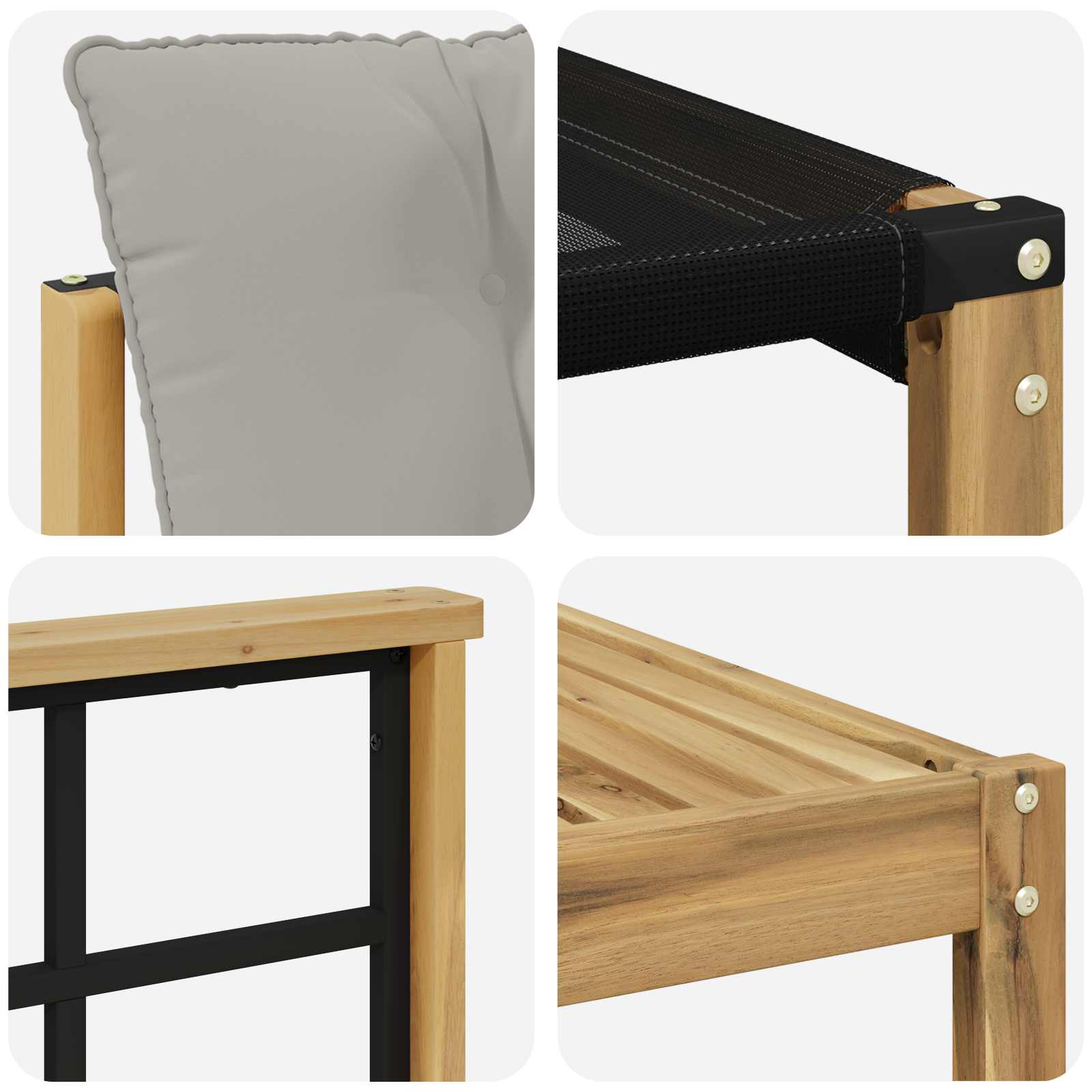 Set vanjskih sofa 6 pcs Bijela i svjetlosiva 79 x 79 x 37 cm