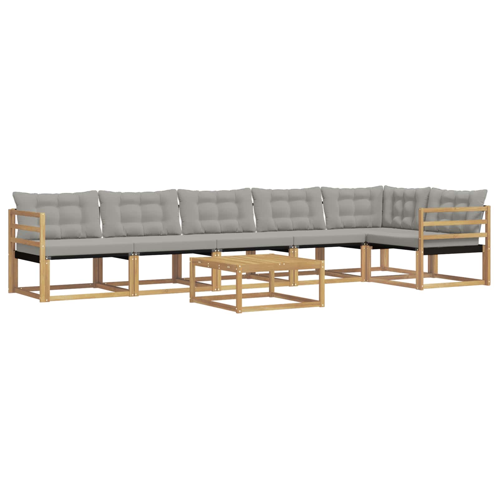 Set vanjskih sofa 7 pcs Bijela i svjetlosiva 79 x 79 x 37 cm