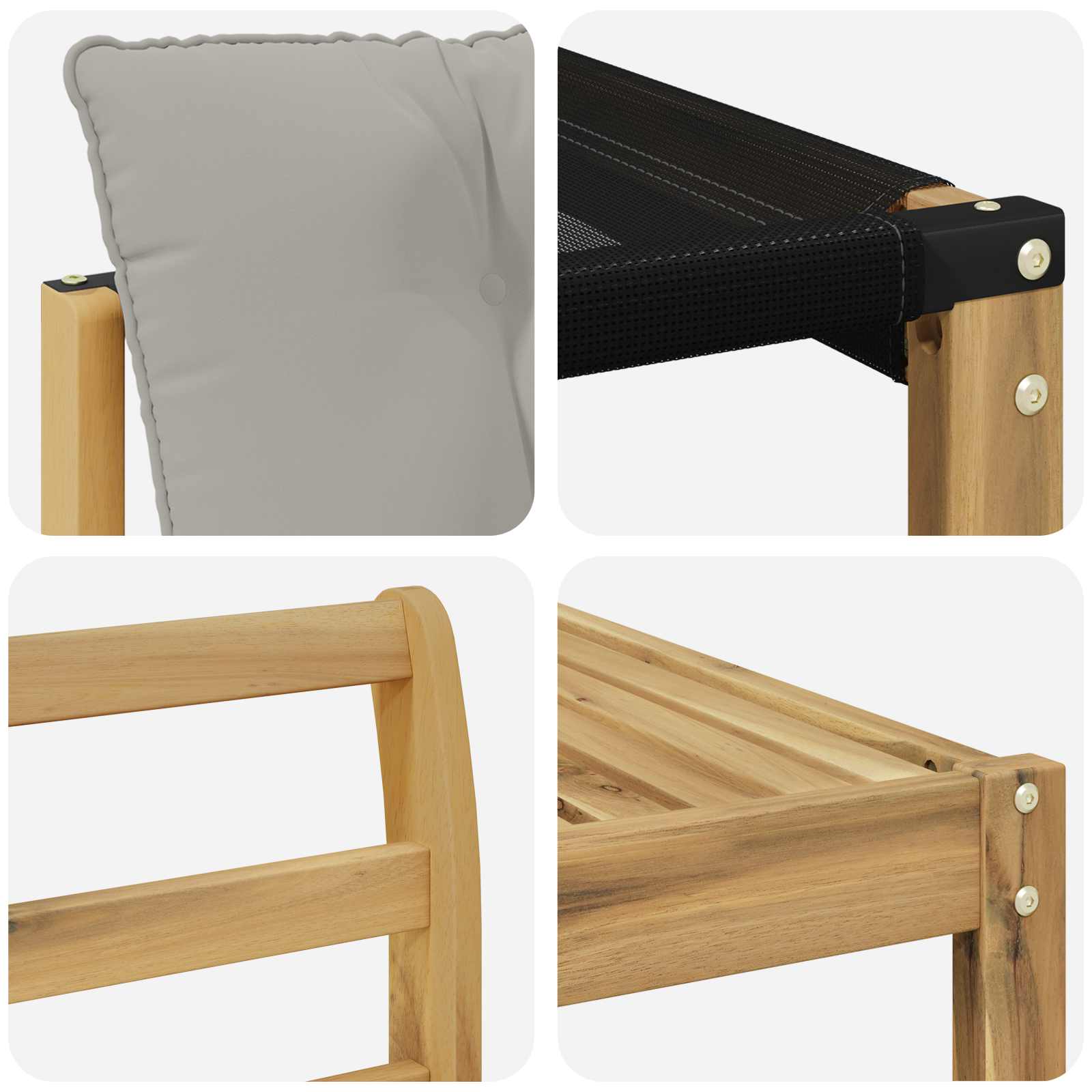 Set vanjskih sofa 7 pcs Bijela i svjetlosiva 79 x 79 x 37 cm