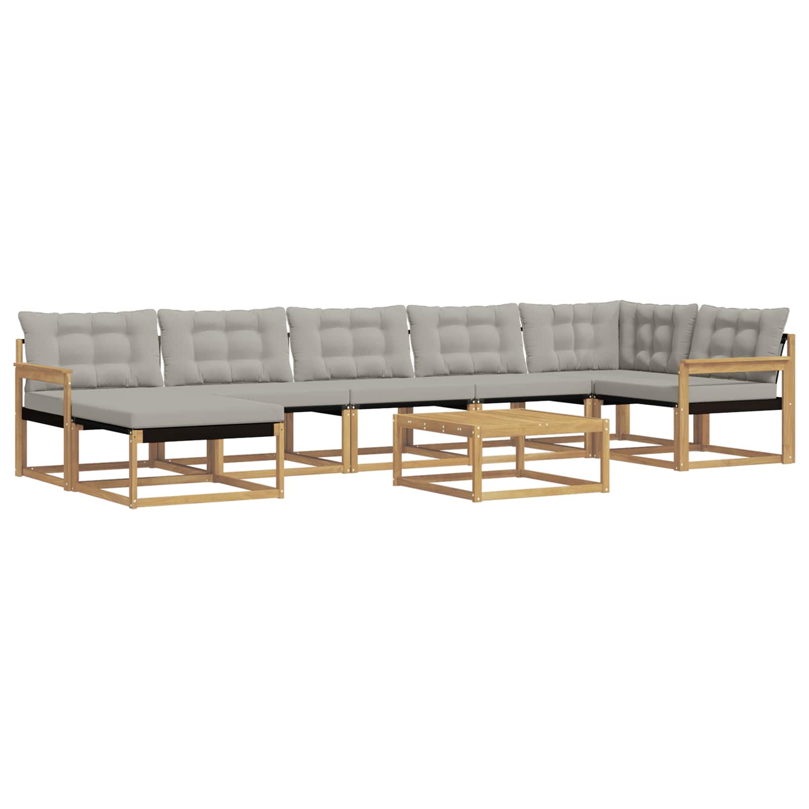 Set vanjskih sofa 8 pcs Bijela i svjetlosiva 79 x 79 x 37 cm