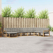 Set vanjskih sofa 8 pcs Čvrsto drvo akacije
