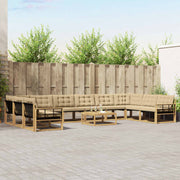 Set vanjskih sofa 11 kom. Bijela i bež