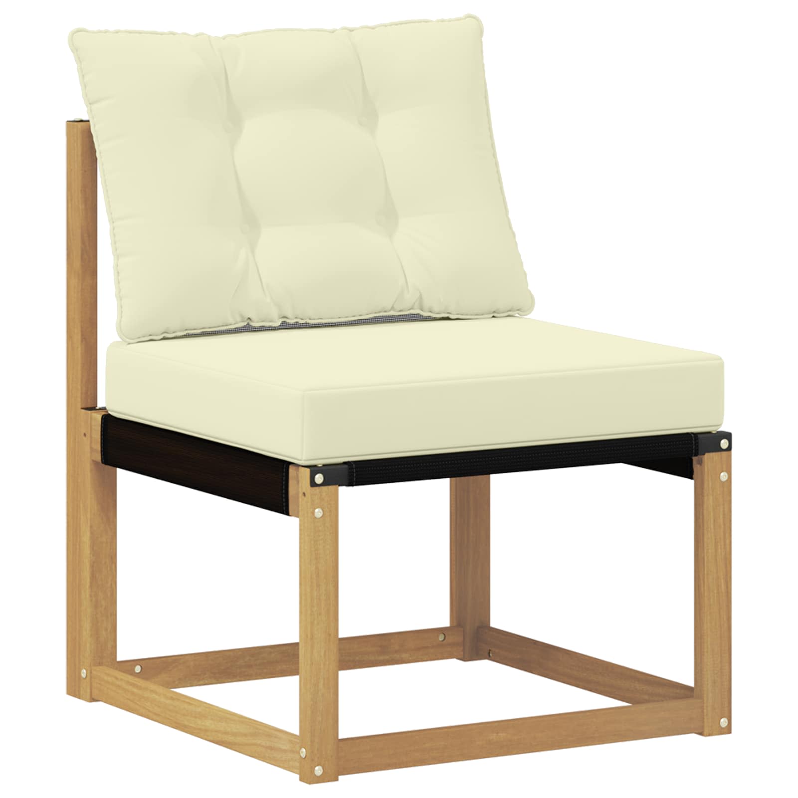 Set vanjskih sofa 8 pcs Čvrsto drvo akacije i Textilene